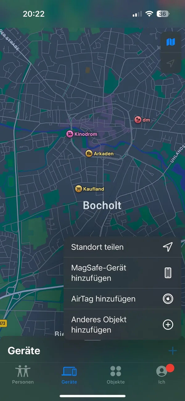 „+“ → „Anderes Objekt“